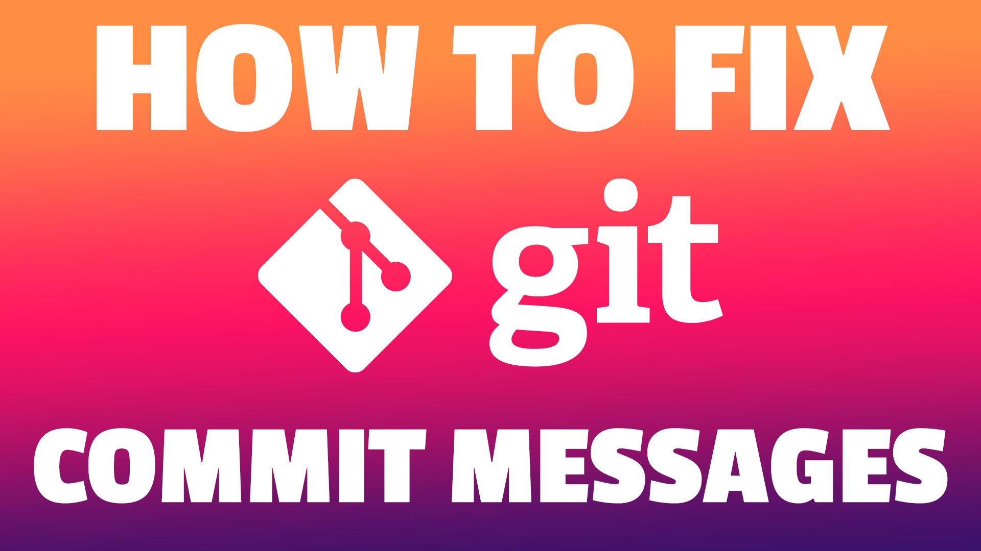 edit git commit message